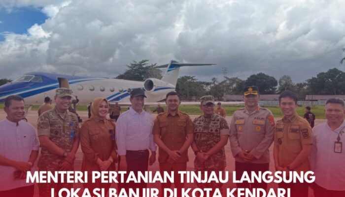 Menteri Pertanian Tinjau Langsung Lokasi Banjir di Kota Kendari