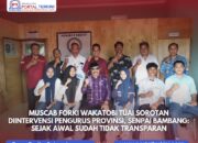 Muscab FORKI Wakatobi Tuai Sorotan Diintervensi Pengurus Provinsi, Senpai Bambang: Sejak Awal Sudah Tidak Transparan
