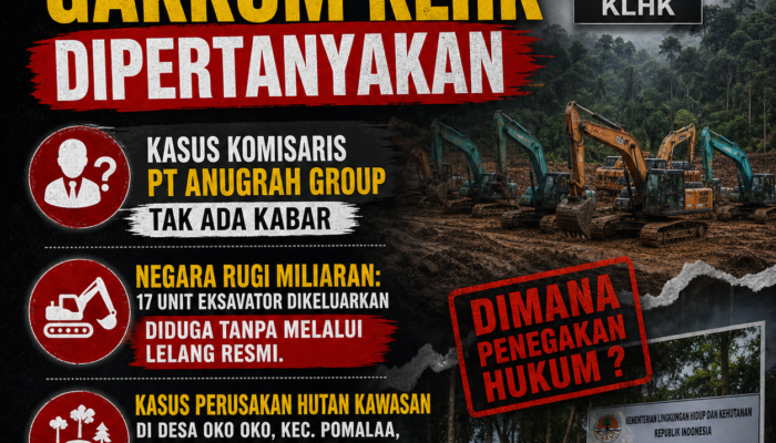 Negara Rugi Miliaran: 17 Ekskavator Barang Bukti Sitaan Negara Diduga Dikeluarkan Tanpa Lelang Resmi, LSM GMBI: “Akan kami koordinasi dengan Pusat serta Mengawal Kasus ini”