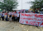 Aksi Unjuk Rasa Warnai Polemik Pilkades Tanjung Gusta, Masyarakat Ajukan 7 Tuntutan