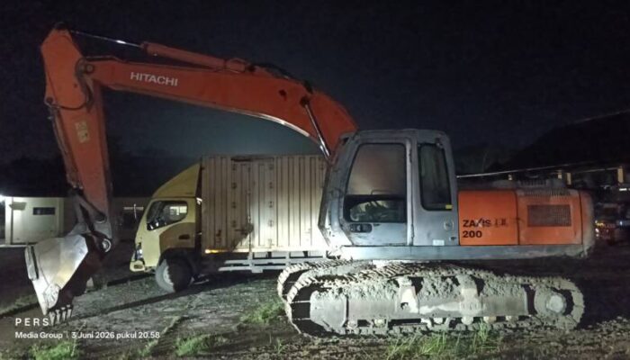 Polres Konawe Amankan 1 Unit Excavator yang Diduga Digunakan untuk Melakukan Penambangan Tanpa Dokumen Resmi