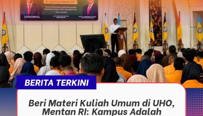 Beri Materi Kuliah Umum di UHO, Mentan RI: Kampus Adalah Sumber Inspirasi Terbaik