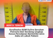 Polresta Deli Serdang Ungkap Kasus Peredaran Narkotika Jenis Sabu di Lubuk Pakam