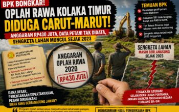 Admimistrasi Diatas Meja: Program Oplah Rawa Rp430 Juta di Kolaka Timur Disorot, Data Petani Tak Didata dan Lahan Bersengketa