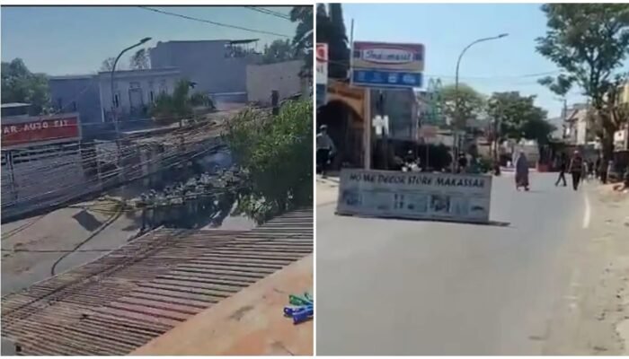 Arus Lalu Lintas Kawasan Kodam Makassar untuk Sementara di Alihkan