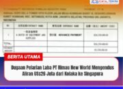 Dugaan Pelarian Laba PT Rimau New World Mengendus Aliran US$26 Juta dari Kolaka ke Singapura