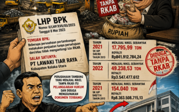 Dua Tahun Jual Nikel Tanpa RKAB: LSM GMBI Sultra Bakal Laporkan PT Lawaki Tiar Raya