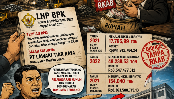 Dua Tahun Jual Nikel Tanpa RKAB: LSM GMBI Sultra Bakal Laporkan PT Lawaki Tiar Raya