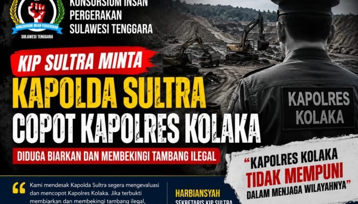 Kapolda Diminta Copot Kapolres Kolaka: KIP Sultra Nilai Tak Mampu Menjaga Wilayah dari Penambangan Ilegal