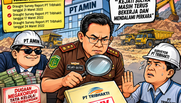 Penyidikan Kasus Megakorupsi PT AMIN, Kejati Sultra Didesak Ungkap Keterlibatan Surveyor PT Tribhakti