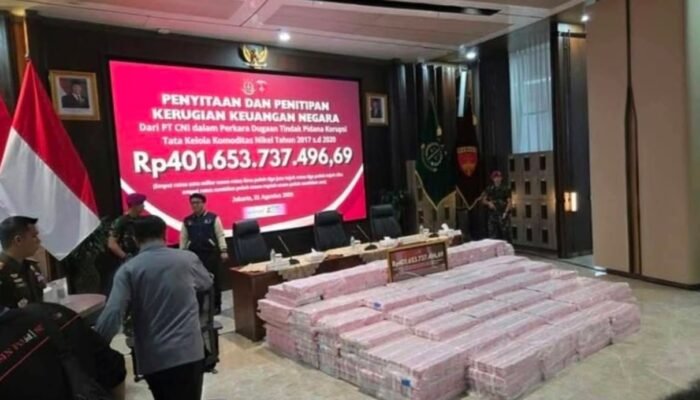 Korupsi Pertambangan: Kejagung Sita Uang Tunai 401,65 Miliar PT CNI 