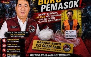 Bapak-Anak Terseret Kasus Sabu, Pengembangan “AMBON” Buka Tabir 153 Gram di Pantai Labu