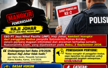 Potensi Dijemput Paksa Oleh Penyidik, CEO JNP Haji Johar Mangkir Panggilan Kedua Polres Kolaka
