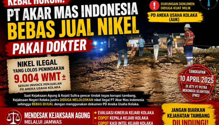 Kebal Hukum: PT Akar Mas Indonesia Bebas Jual Nikel Pakai Dokter