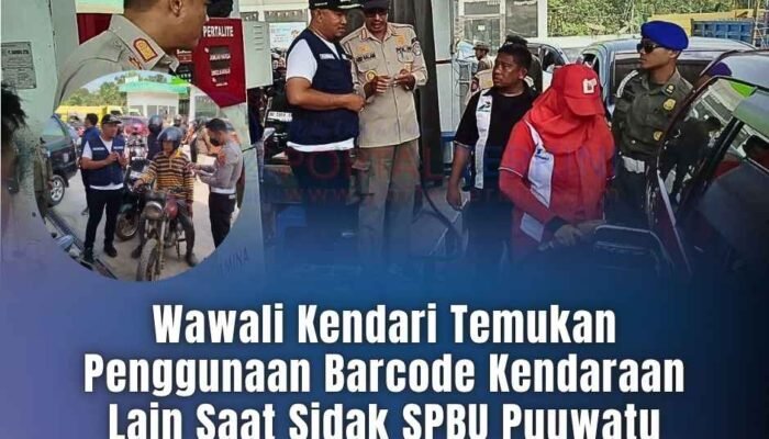 Wawali Kendari Temukan Penggunaan Barcode Kendaraan Lain Saat Sidak SPBU Puuwatu