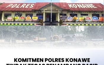 Komitmen Polres Konawe Tindak Tegas Penambang Pasir Ilegal Dipertanyakan