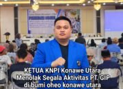 Hadir di Kegiatan Sosialisasi PT GIP, Ketua KNPI Konut Tegaskan Penolakan Terhadap Kehadiran PT GIP di Bumi Oheo