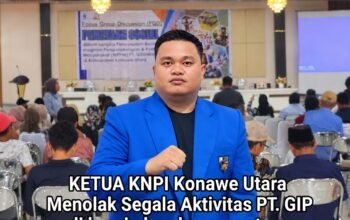 Hadir di Kegiatan Sosialisasi PT GIP, Ketua KNPI Konut Tegaskan Penolakan Terhadap Kehadiran PT GIP di Bumi Oheo