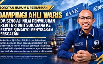 Dampingi Ahli Waris, Seno Aji Nilai Penyaluran Kredit BRI Unit Sukadana Ke Debitur Sunaryo Menyisakan Persoalan