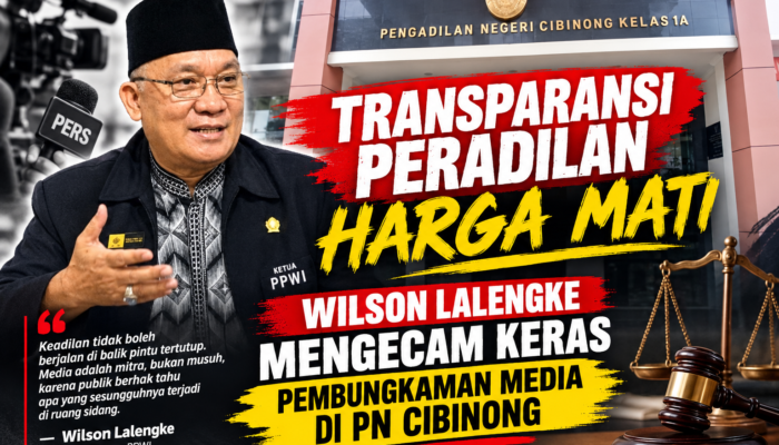 Transparansi Peradilan Harga Mati: Wilson Lalengke Mengecam Keras Pembungkaman Media di PN Cibinong